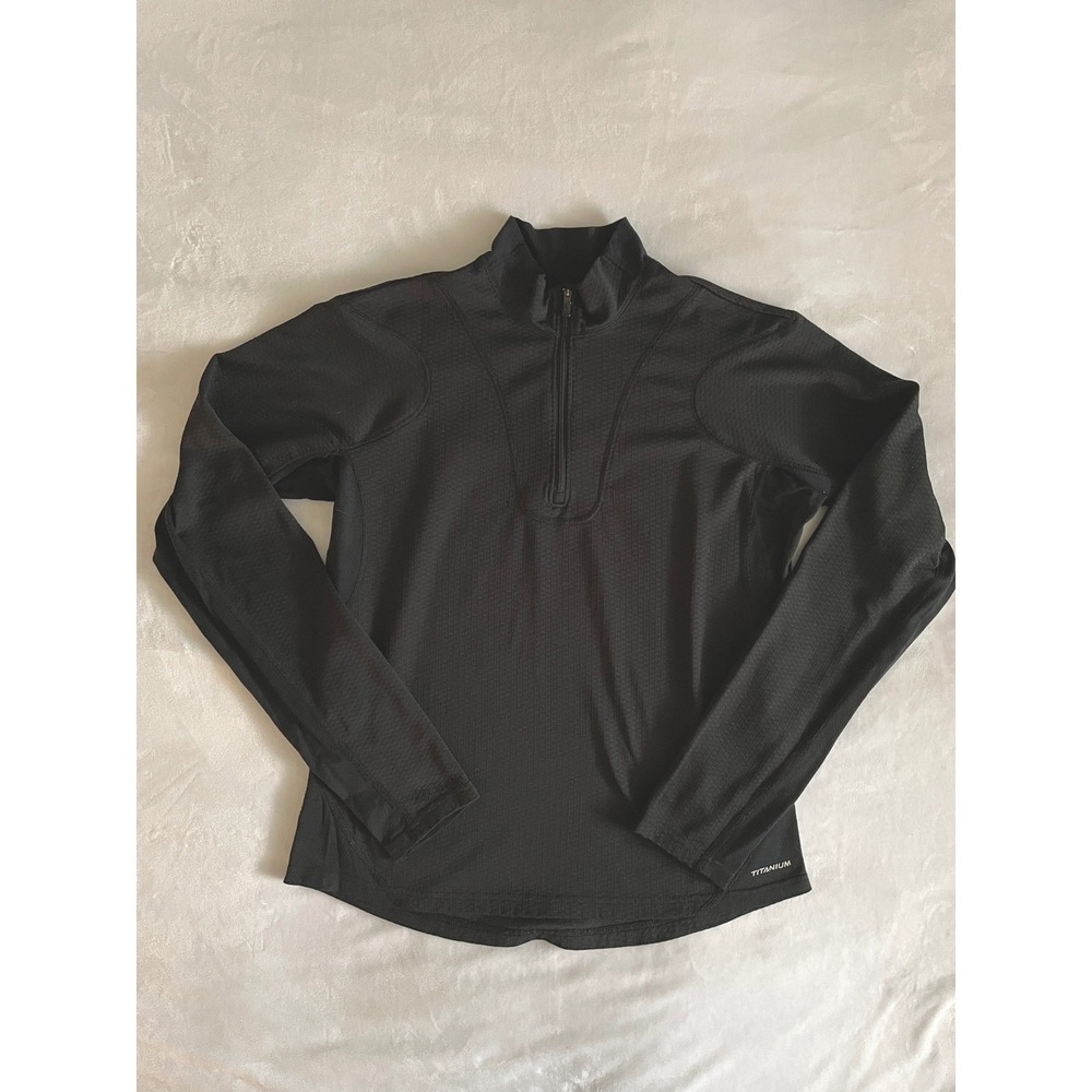 Columbia Titanium Black Long Sleeve 1/4 Zip Base Layer Women's‎ Medium
